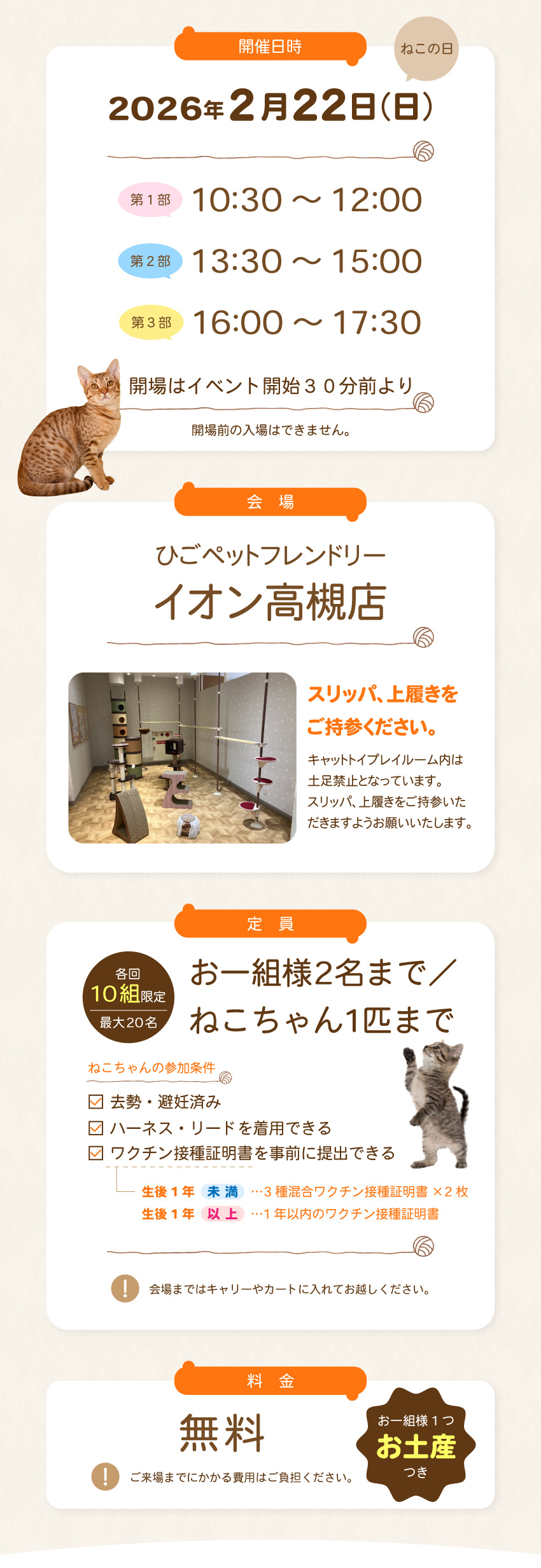 ひごペット】ねこちゃんのおもちゃ・お手入れグッズ展示・体験会